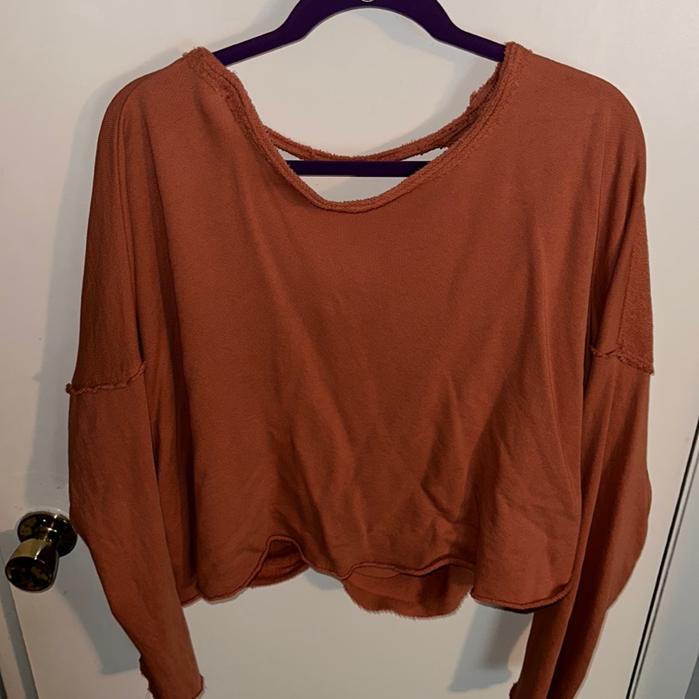Aerie weekend pretty back sweatshirt